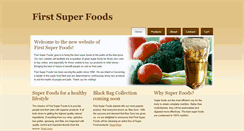 Desktop Screenshot of firstsuperfoods.com