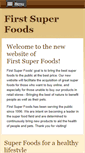 Mobile Screenshot of firstsuperfoods.com