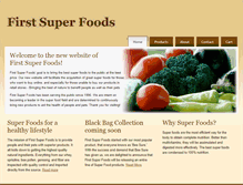 Tablet Screenshot of firstsuperfoods.com